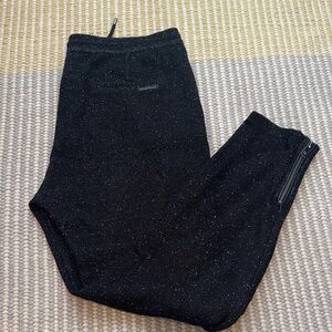 Scotch & Soda Black Speckled Joggers with Zipper